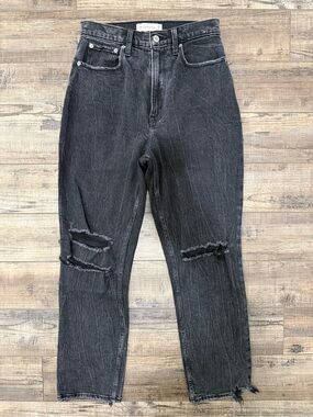 Abercrombie & Fitch ultra high rise ankle curve love straight jeans 28/6